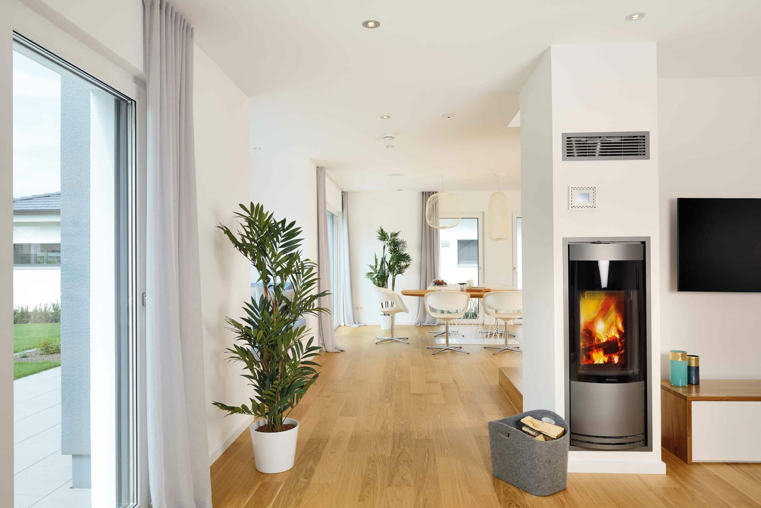 Kamin Musterhaus Life Oberrot von Fertighaus WEISS