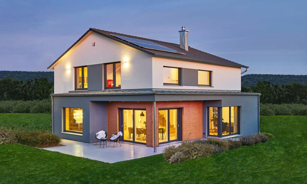 Satteldach Musetrhaus Relax Fellbach von Fertighaus WEISS