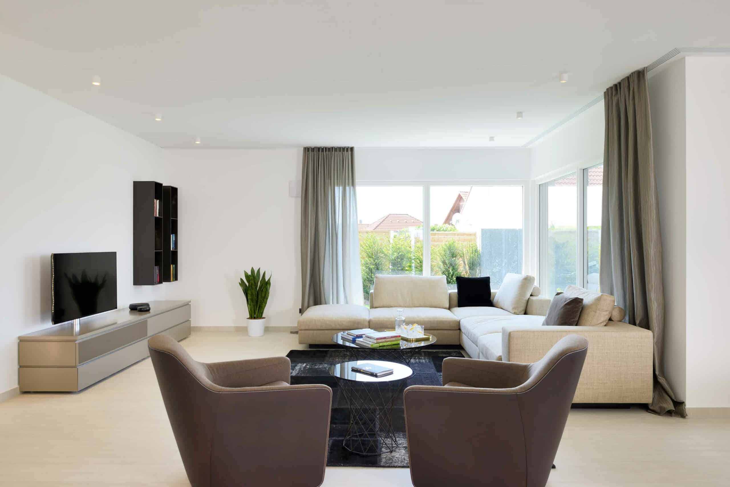 Wohnzimmer vom Musterhaus Vita in Oberrot