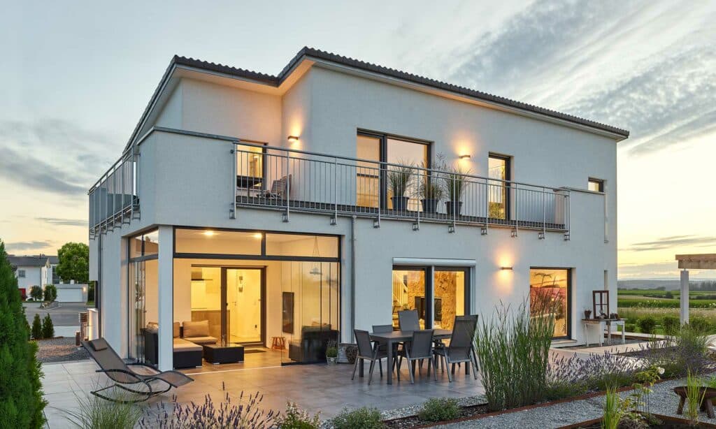 Pultdach Haus Supper von Fertighaus WEISS