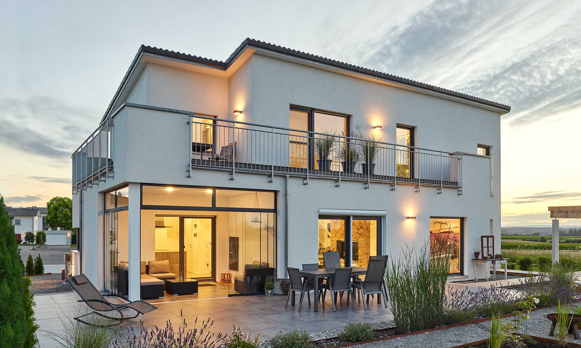 Pultdach Haus Supper von Fertighaus WEISS