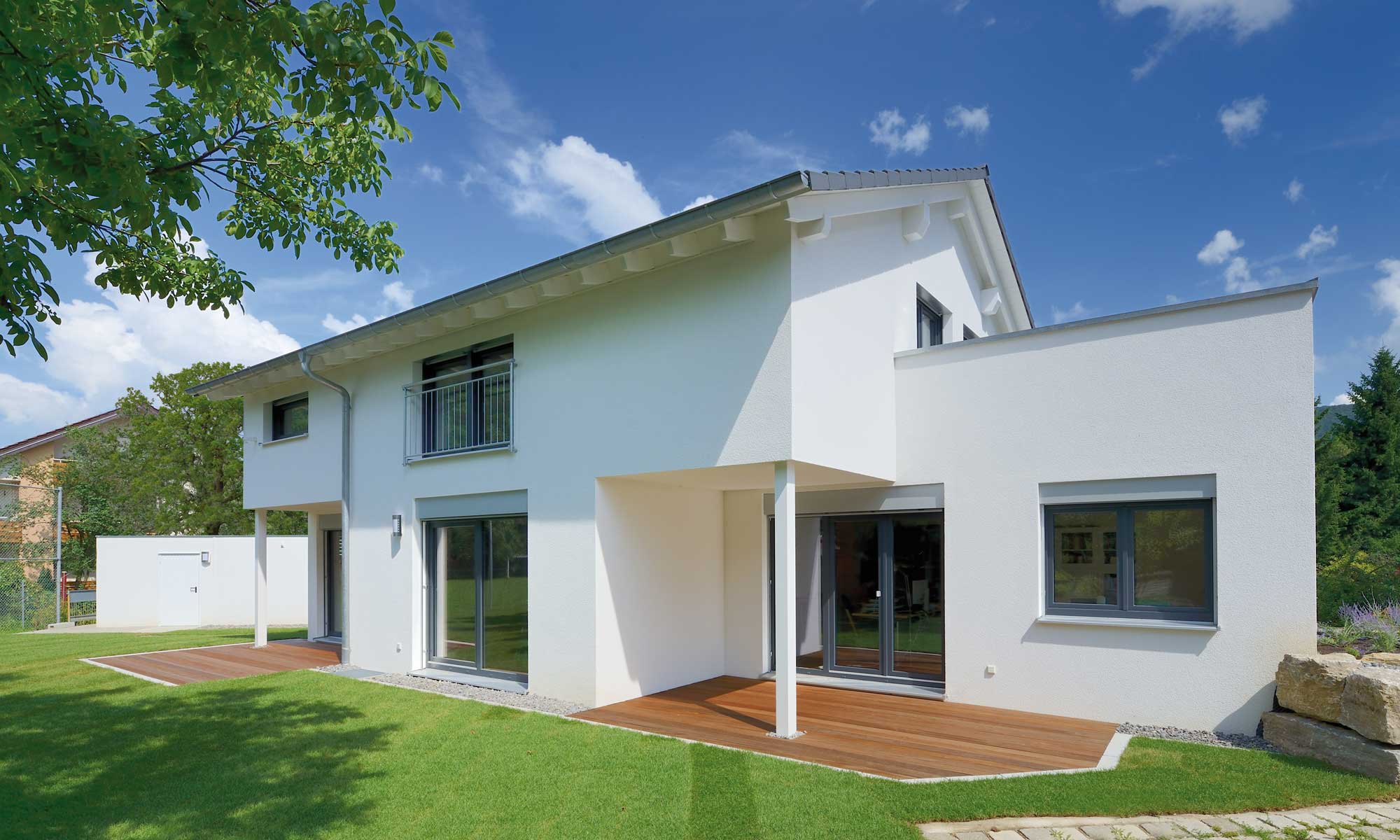 Satteldach Haus Ebinger von Fertighaus WEISS