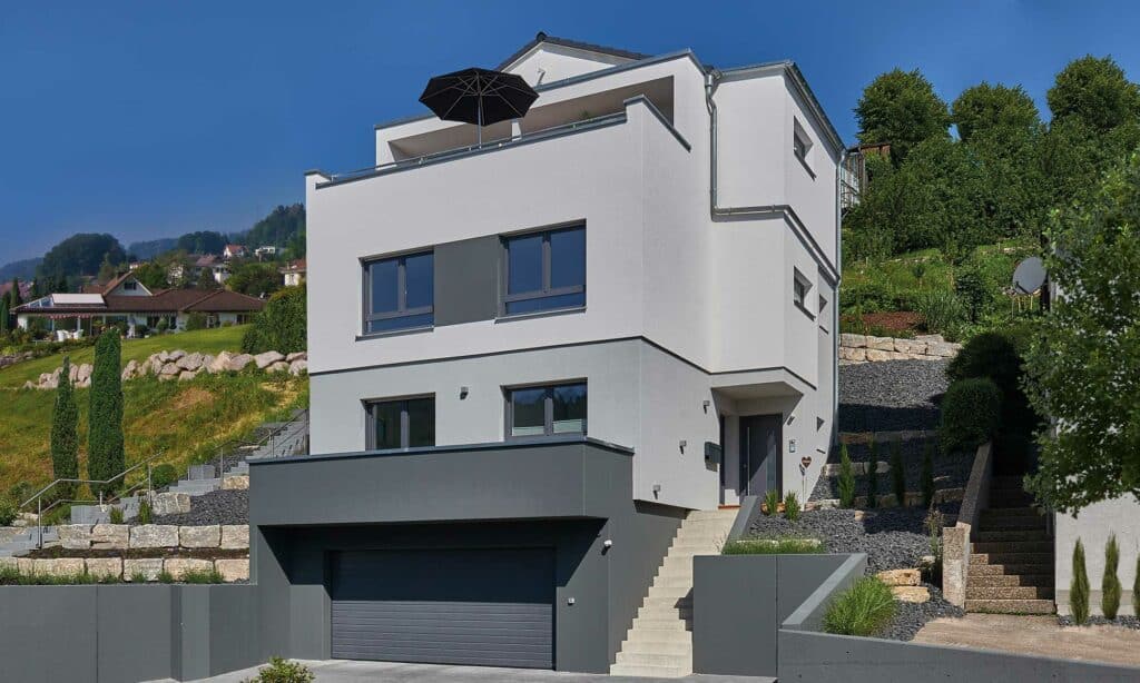 Außenansicht Haus Wied von Fertighaus WEISS