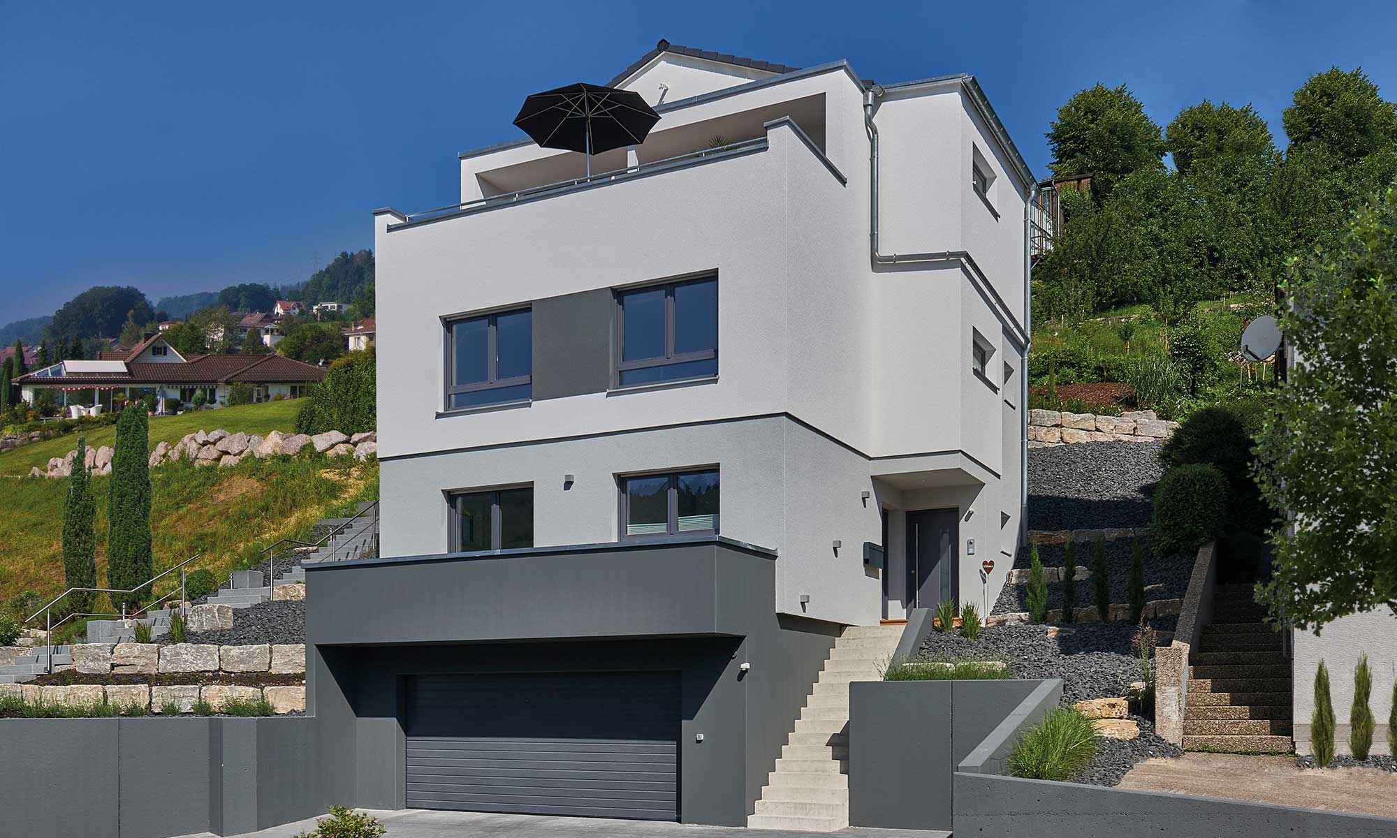 Außenansicht Haus Wied von Fertighaus WEISS