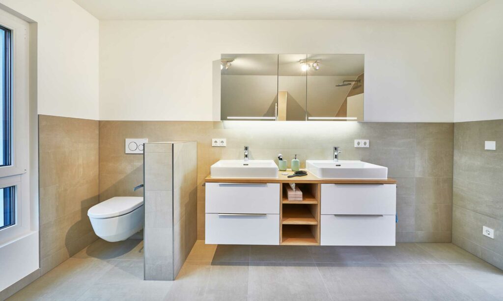 Waschtischunterschrank in Musterhaus Günzburg