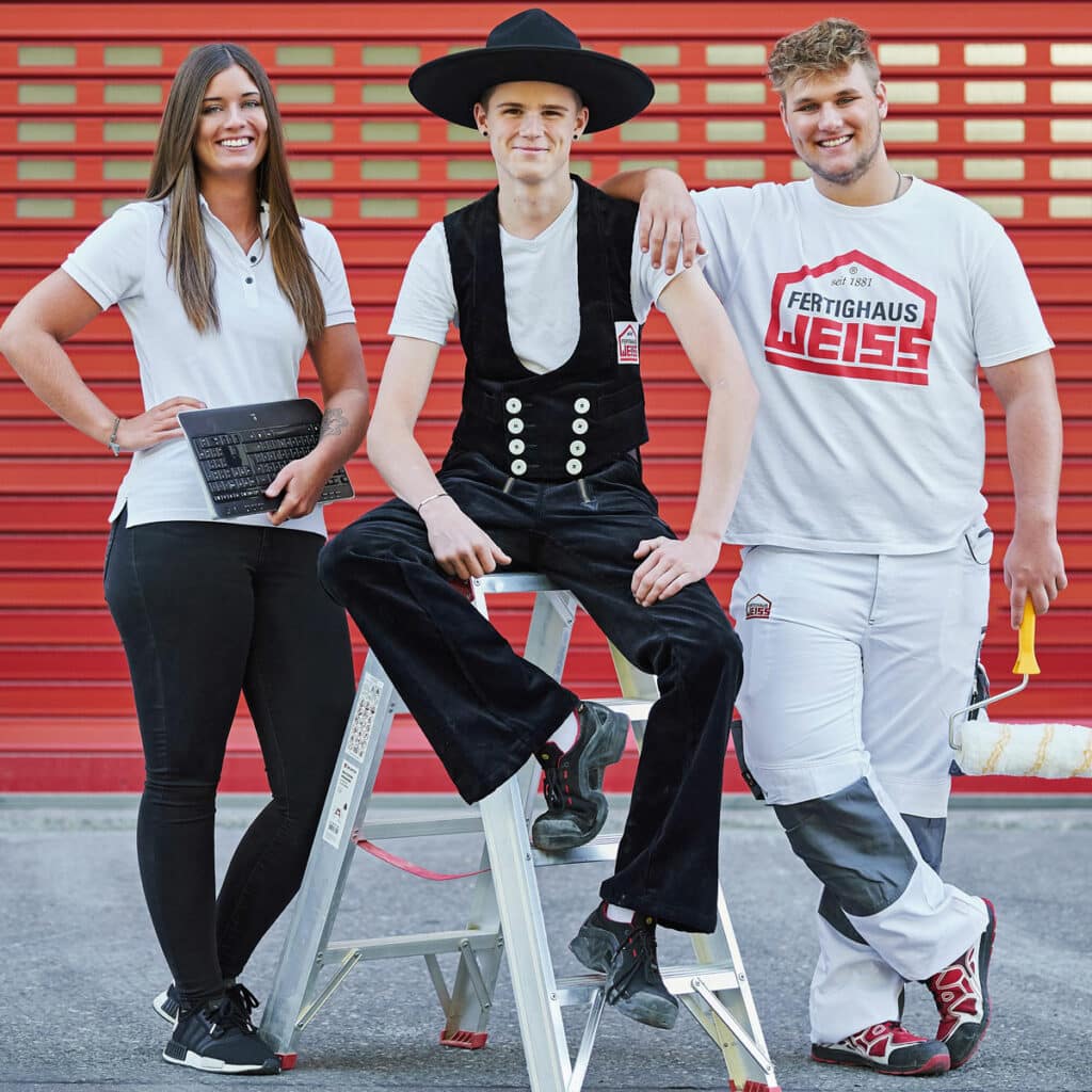 Gruppenbild der WEISS-Azubis