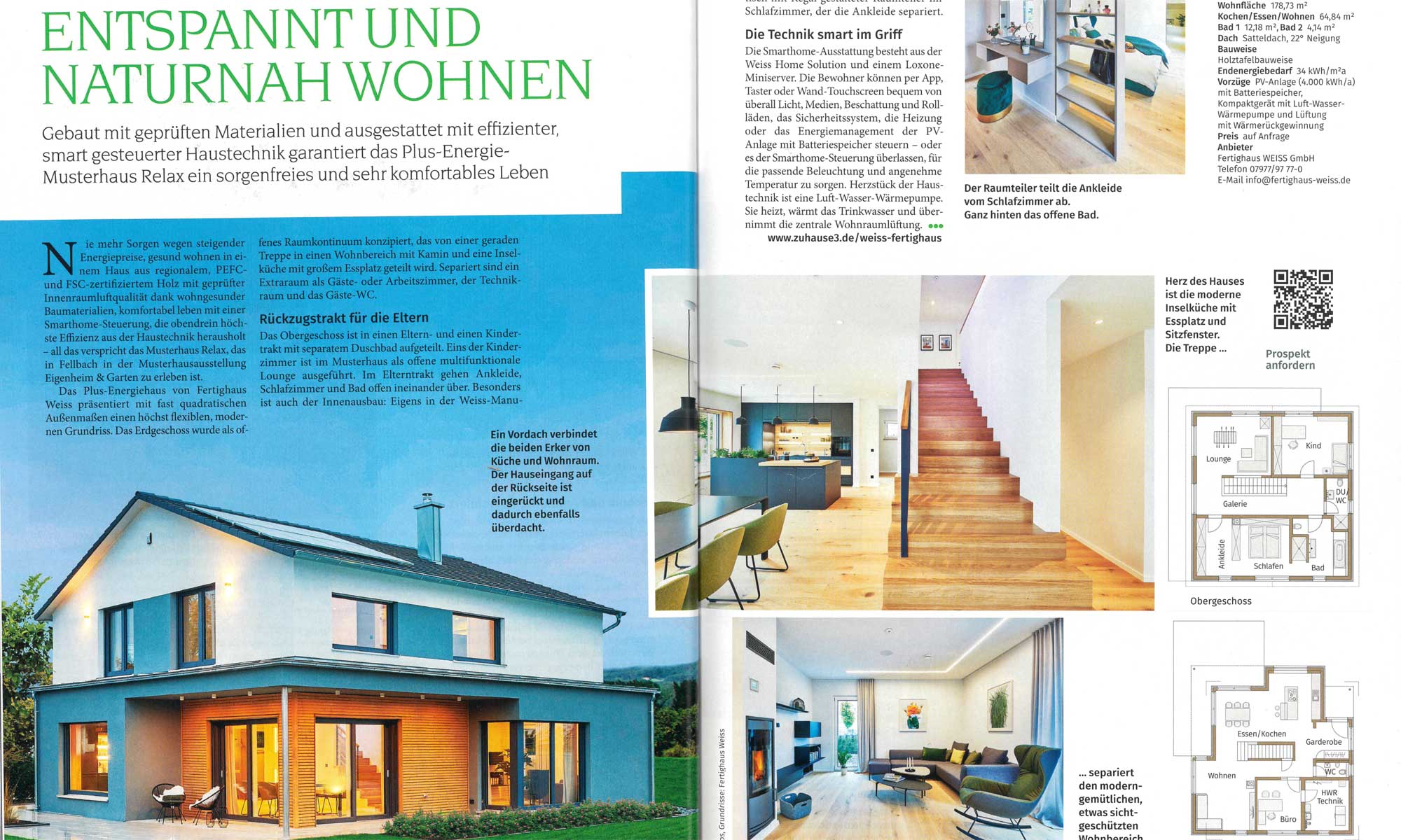 Beitrag dickes deutsches Hausbuch Musetrhaus Relax Fellbach von Fertighaus WEISS