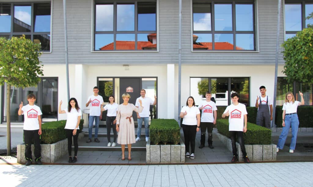 Neue Azubis 2021 von Fertighaus WEISS