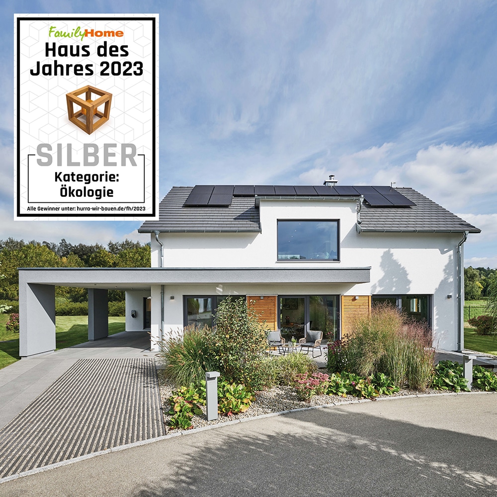 Silber für das Musterhaus Günzburg beim FamilyHome Haus des Jahres