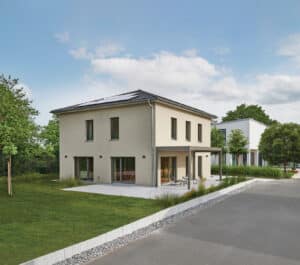 Tagesaufnahme vom Musterhaus Urban Life in Mannheim