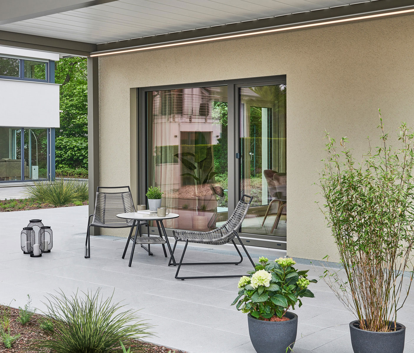 Musterhaus UrbanLife Mannheim Terrasse