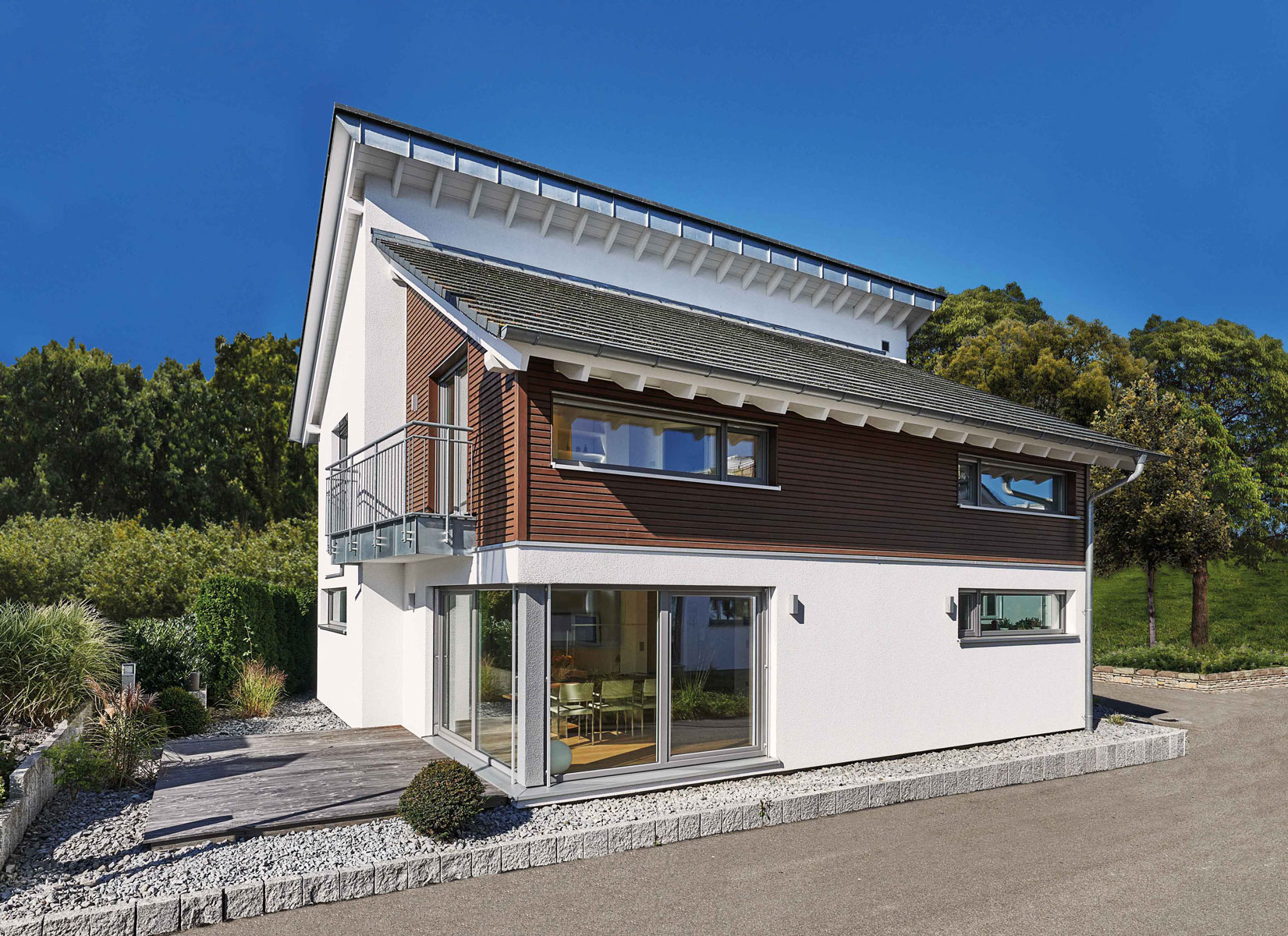 Pultdach Musetrhaus Emotion Fellbach von Fertighaus WEISS