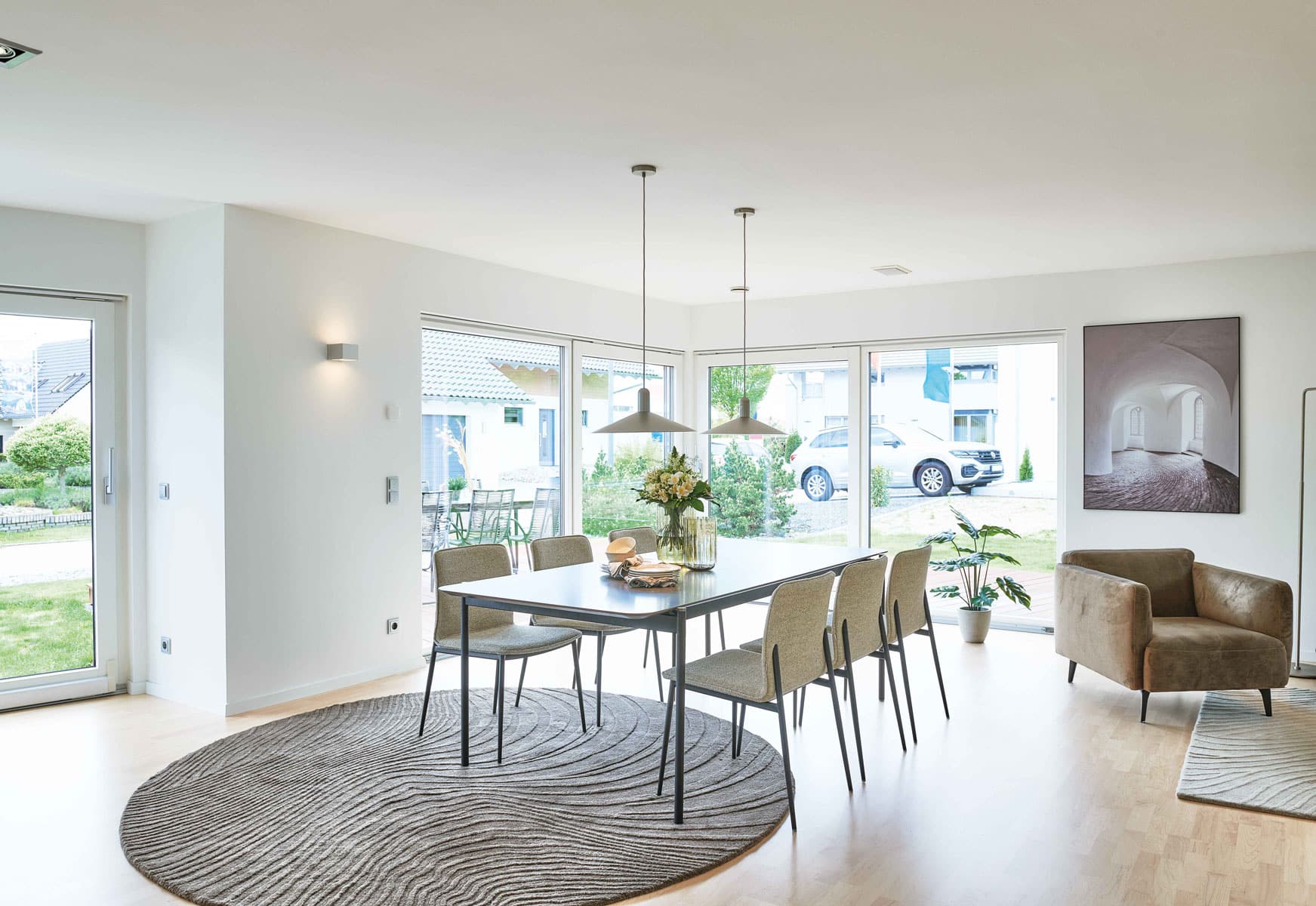 Esszimmer Musterhaus Erlangen von Fertighaus WEISS