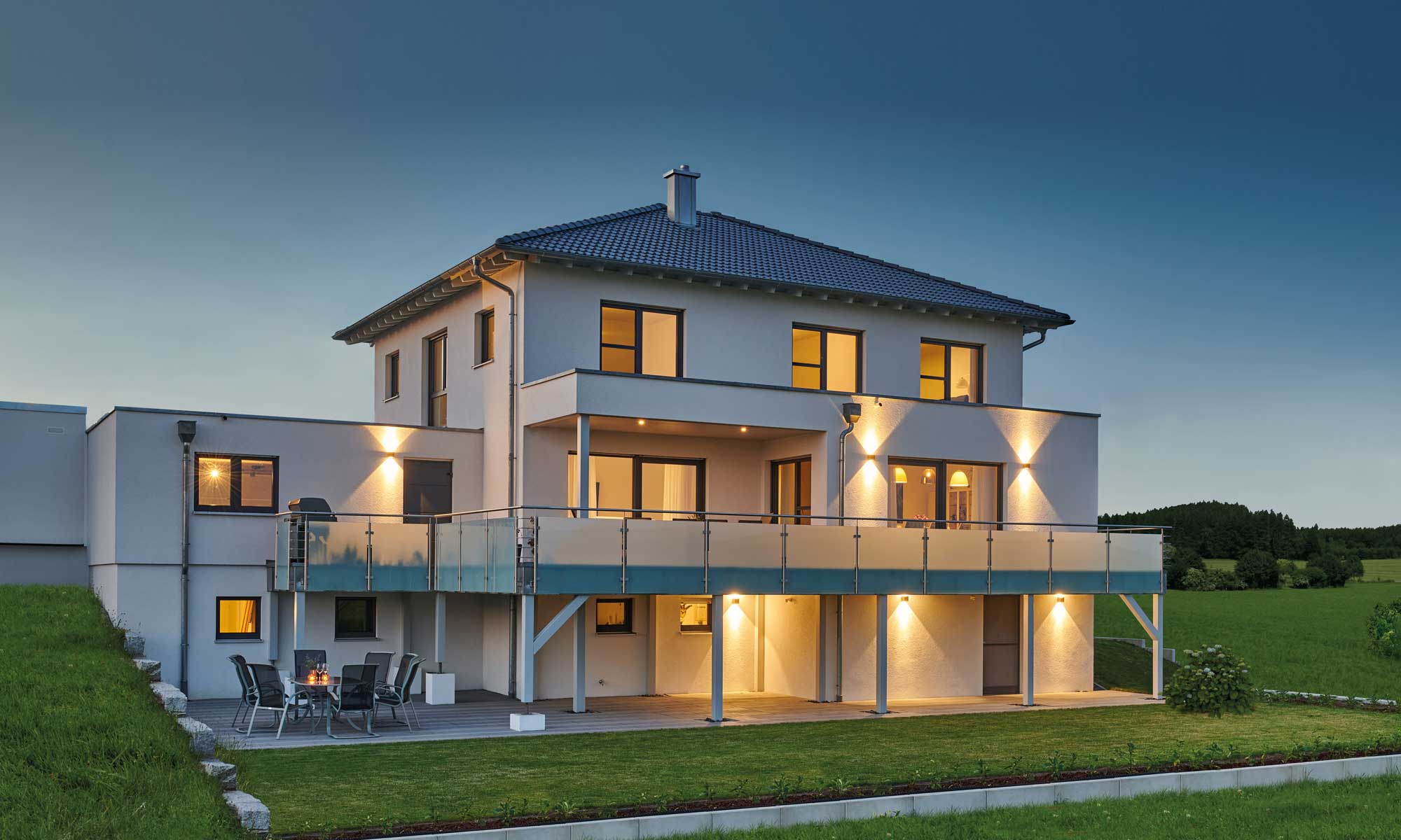 Haus Kidane Fertighaus WEISS