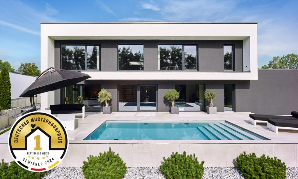 Deutscher Musterhauspreis Haus Pudelek von Fertighaus WEISS