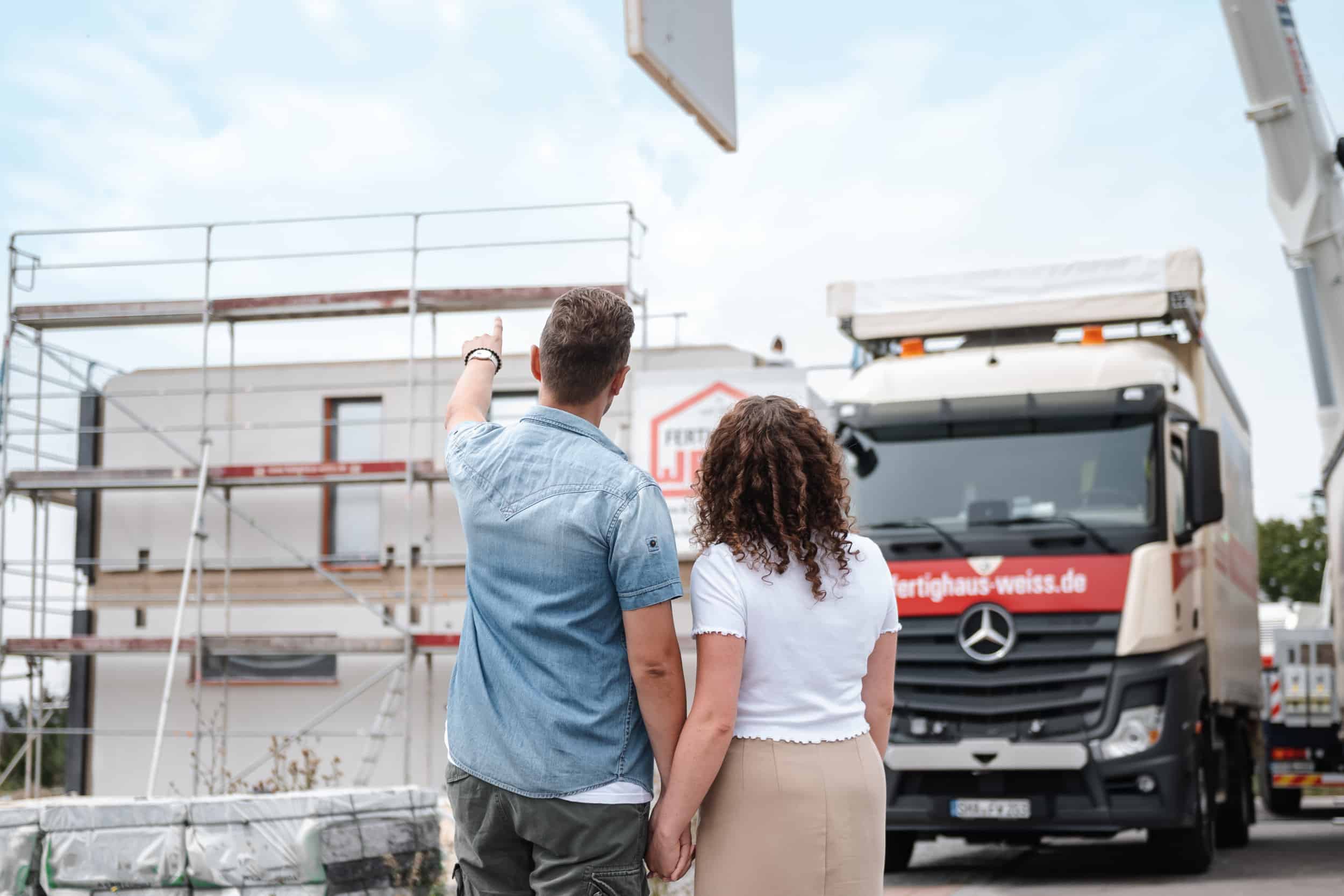 Foto Hausaufbau Julia und Kevin